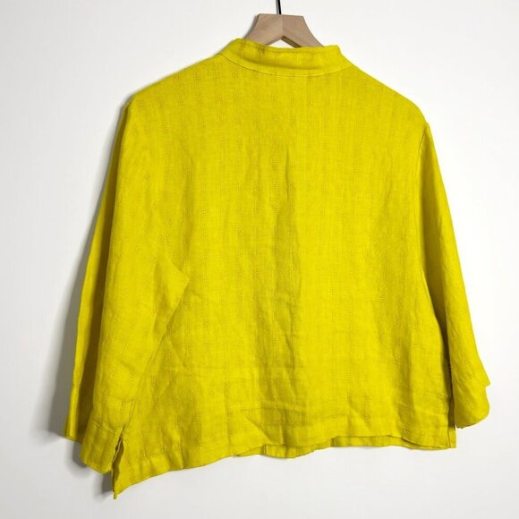 BRYN WALKER Linen 3/4 Sleeve Shirt - Picture 6 of 7